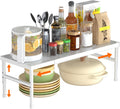 Expandable adjustable stackable kitchen organizer,Spice Racks,Counter Shelf for Cabinets,Small