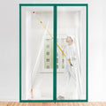 Amylove Zipper 60 x 102 Inch Dust Barrier Kit Construction Door Barrier 5 x 8.5 ft Reusable Plastic