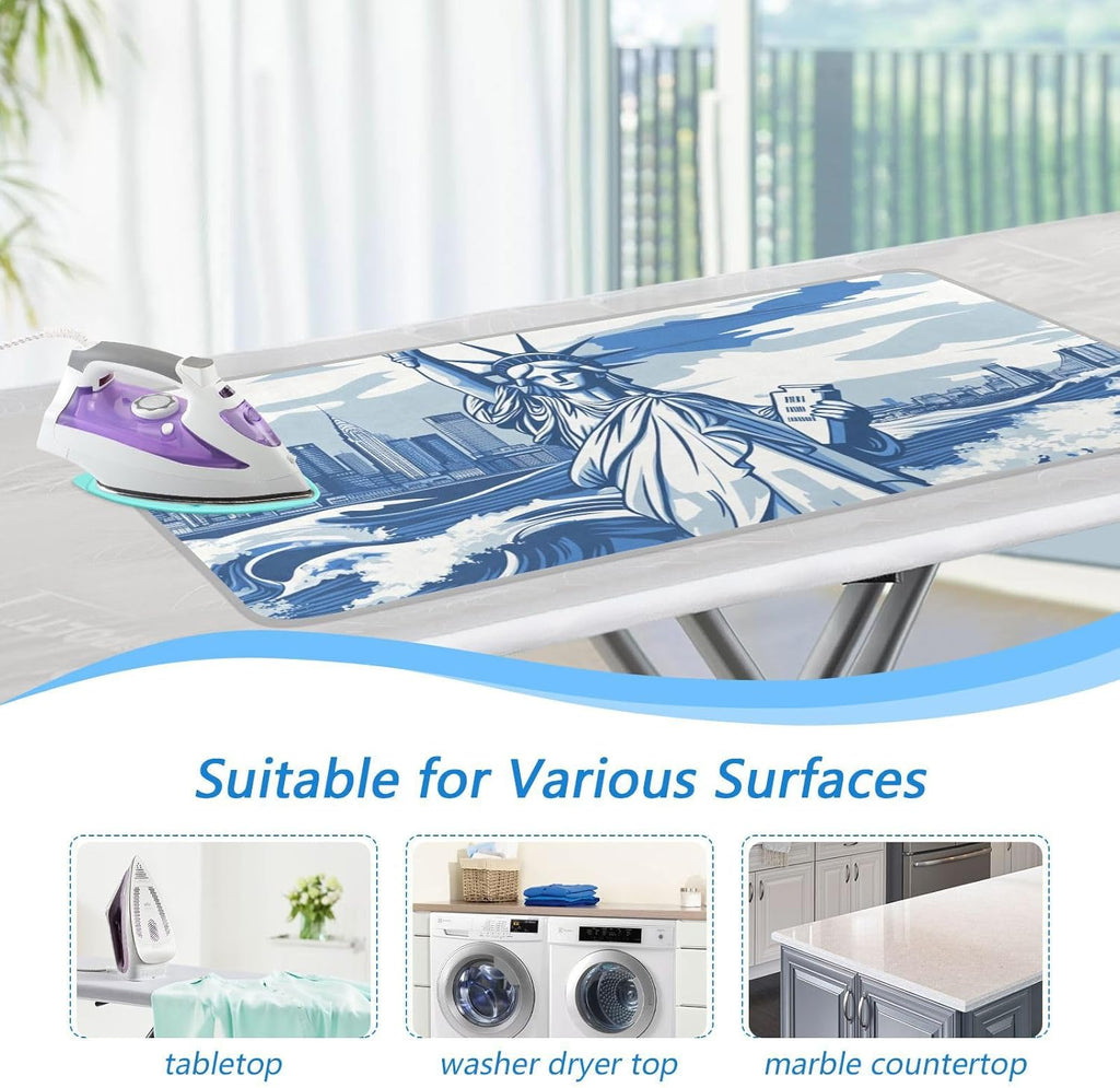 Ironing Mat Portable Ironing Pad Ironing Blanket for Table Top Heat Resistance Double-Side Using
