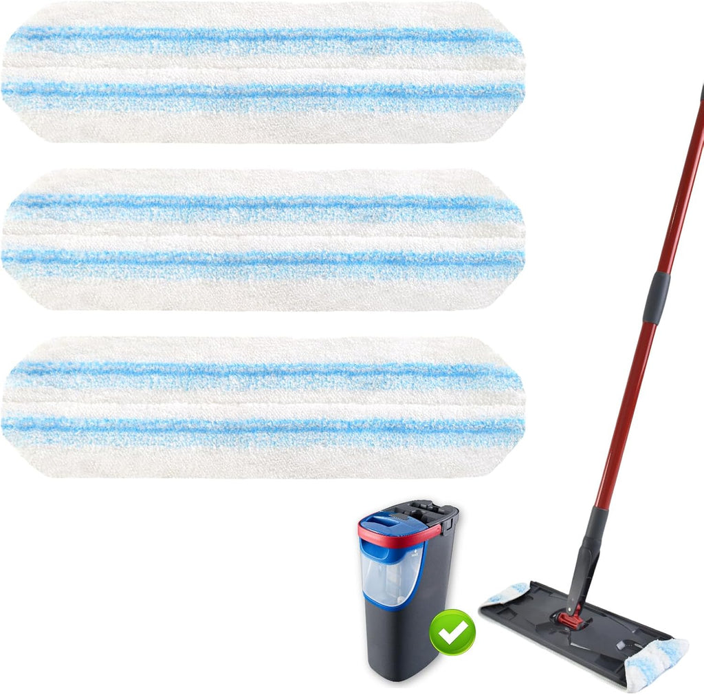 3PCS Replacement Mop Pads for O-Cedar H2prO Flat Mop System,Microfiber Mop Pad Easy Clean for All
