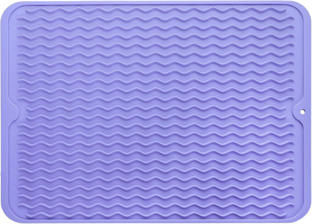 Silicone Dish Drying Mat for Multiple Usage,Easy clean,Eco-friendly,Heat-resistant Silicone Mat for