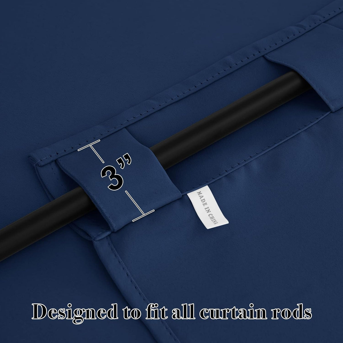 RYB HOME Blackout Kitchen Curtains, Thermal Insulated Back Tabs Window Curtain Room Darkening