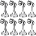 8 Pcs Magnetic Door Stoppers Stainless Steel Door Stops Magnetic Catch Holder with Screws for Wall