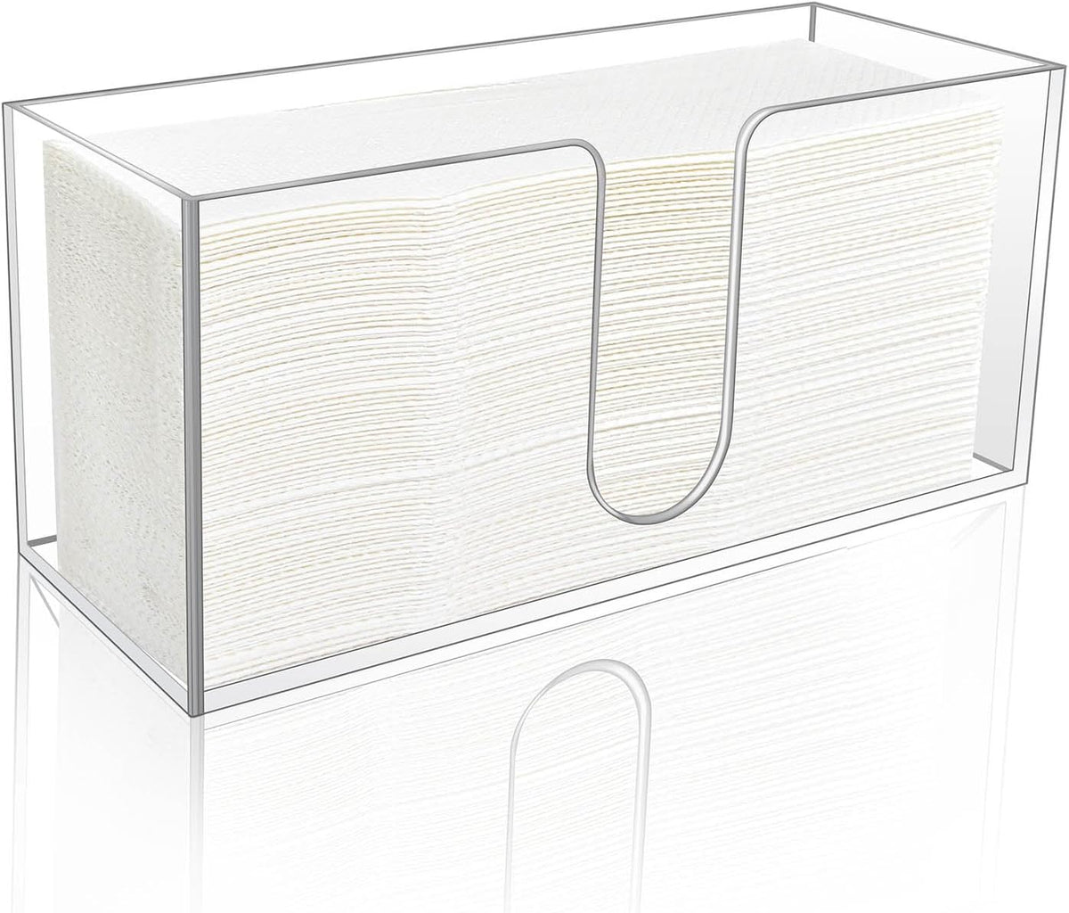 1Pack Acrylic Countertop Paper Towel Holder, Paper Towel Dispenser Countertop/Acrylic Napkin