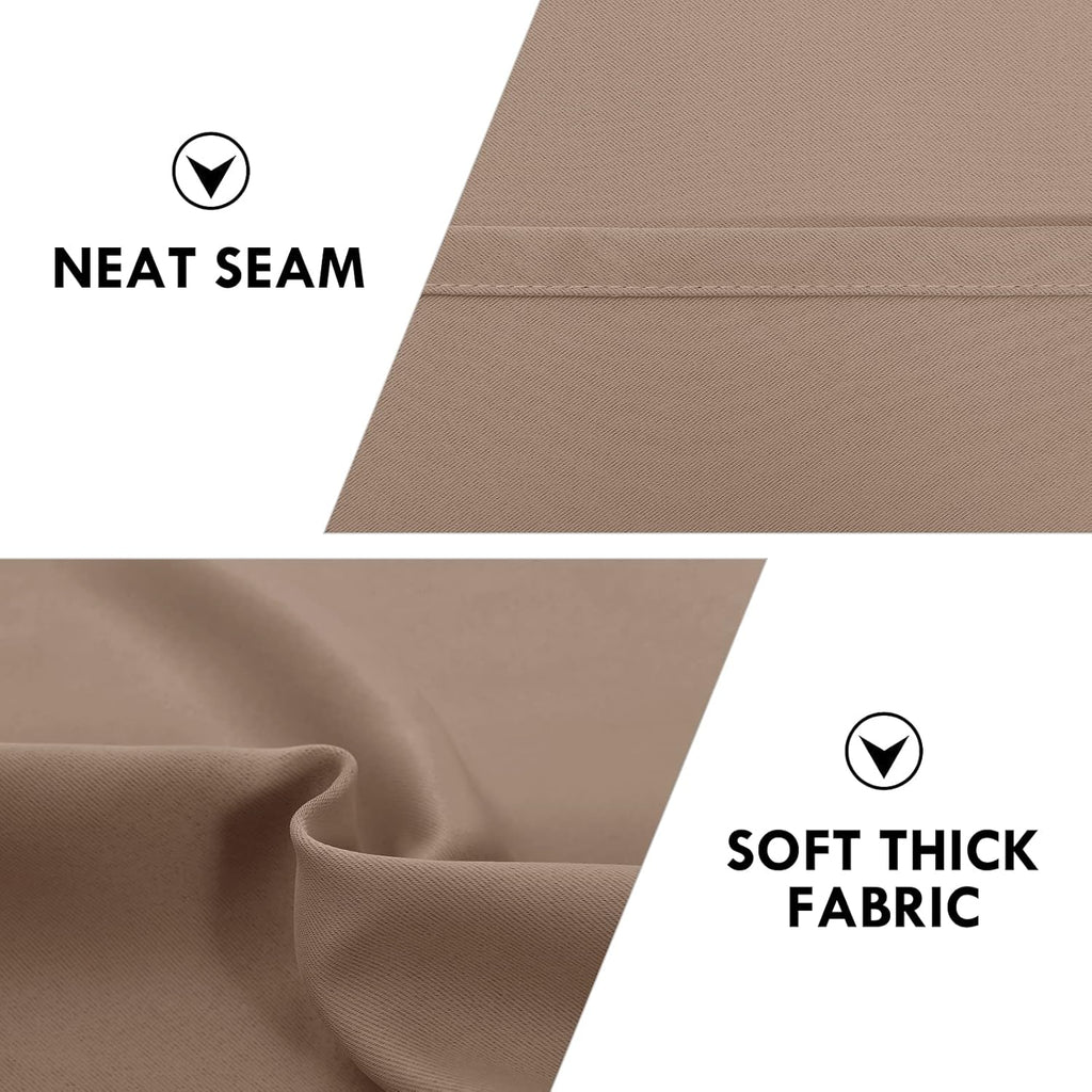 DWCN Blackout Curtains Room Darkening Thermal Insulated Bedroom Curtains Window Curtain Panels, 52