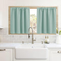 RYB HOME Blackout Curtains for Kitchen, Over Sink Privacy Curtains Window Decor, Thermal Insulating