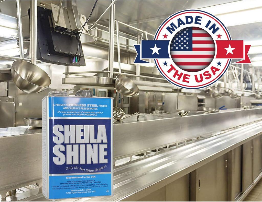 Sheila Shine 1 Gal. Can Stainless Steel Cleaner and Polish, Protects Household Kitchen Surfaces