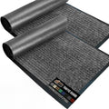 GORILLA GRIP Traffic Guard Door Mat, 2 Pack, Heavy Duty Waterproof Doormat, Commercial Office Space