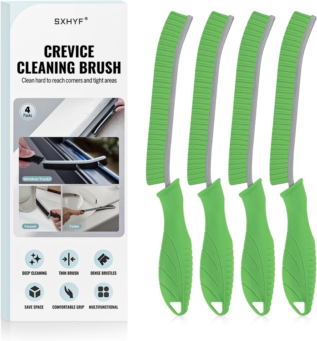 SXhyf Cleaning Brush - Hard Bristle Crevice Cleaning Brush, Multifunctional Gap Scrub Brush