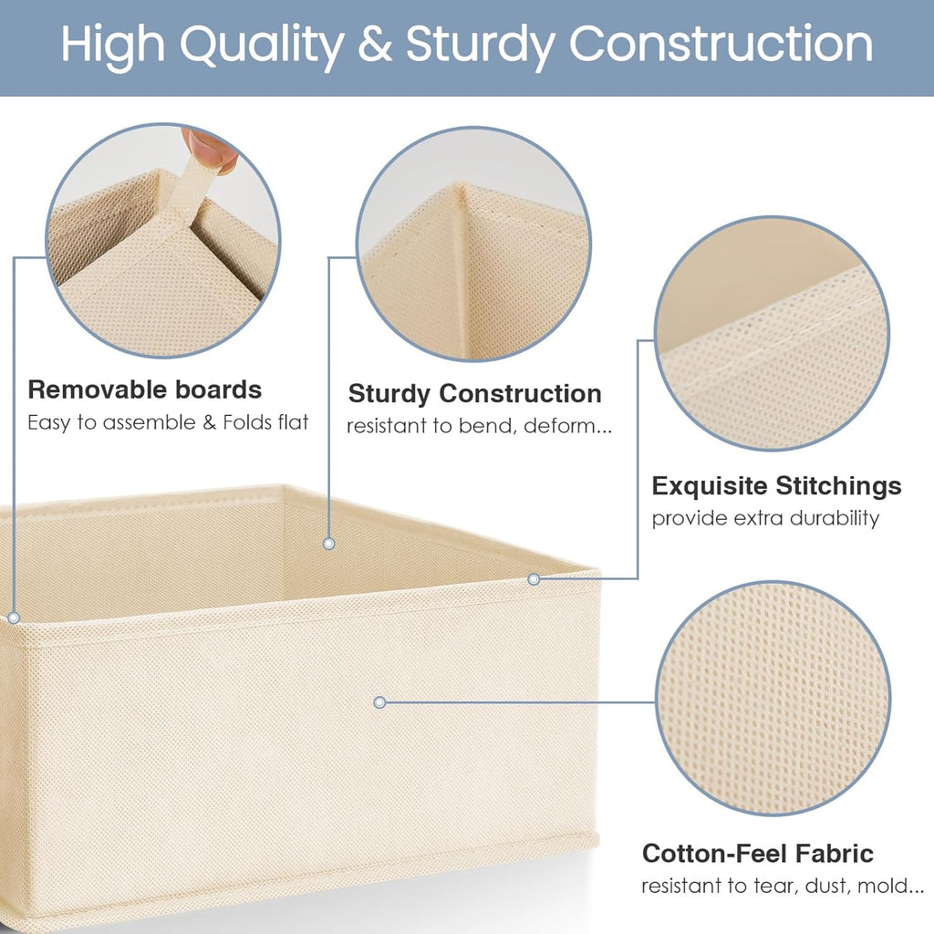 Criusia Drawer Organizer Clothes,16 Pack Underwear Drawer Organizers, Foldable Closet Organizers