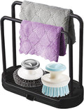 Kitchen Sink Rack Tray Organizer Stand for Sponge, Dish Cloth, Rag, Brush, Scrubber Storage and