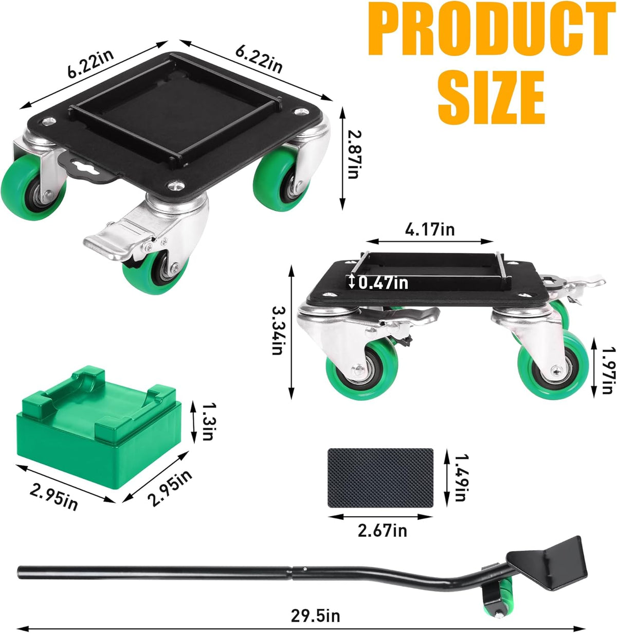 Furniture Movers with 4 Wheels,Heavy Duty Furniture Lift Mover Tool Set with 2000 lbs Load