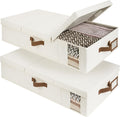 StorageWorks 2-Pack Large Under Bed Storage Bins with Lids, Underbed Storage Containers with