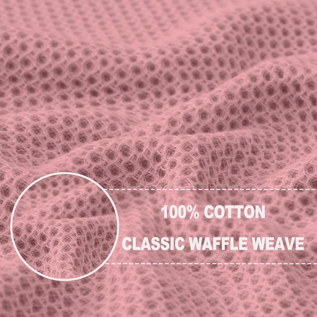 Homaxy 100% Cotton Waffle Weave Kitchen Dish Cloths, Ultra Soft Absorbent Quick Drying Dish Towels