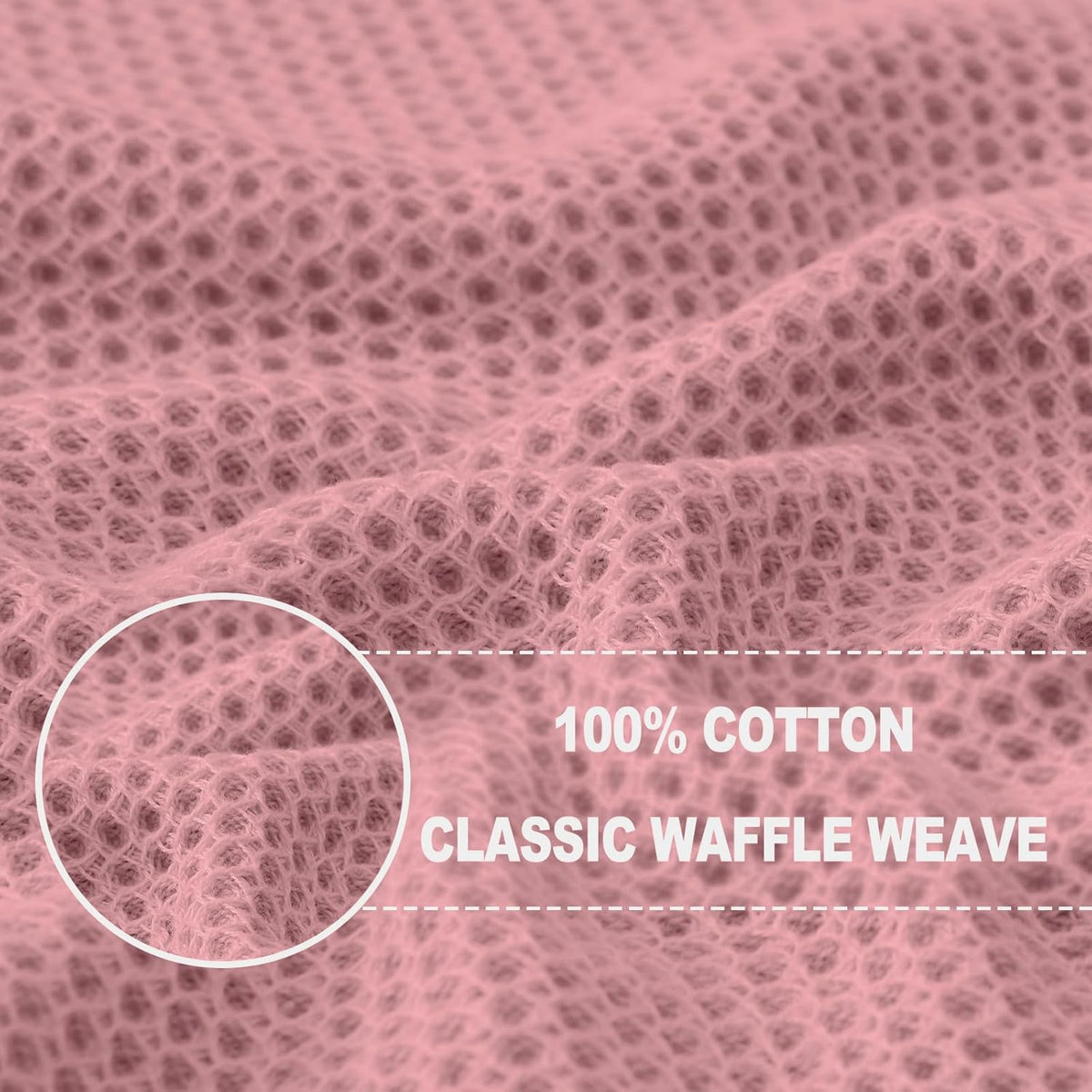 Homaxy 100% Cotton Waffle Weave Kitchen Dish Cloths, Ultra Soft Absorbent Quick Drying Dish Towels