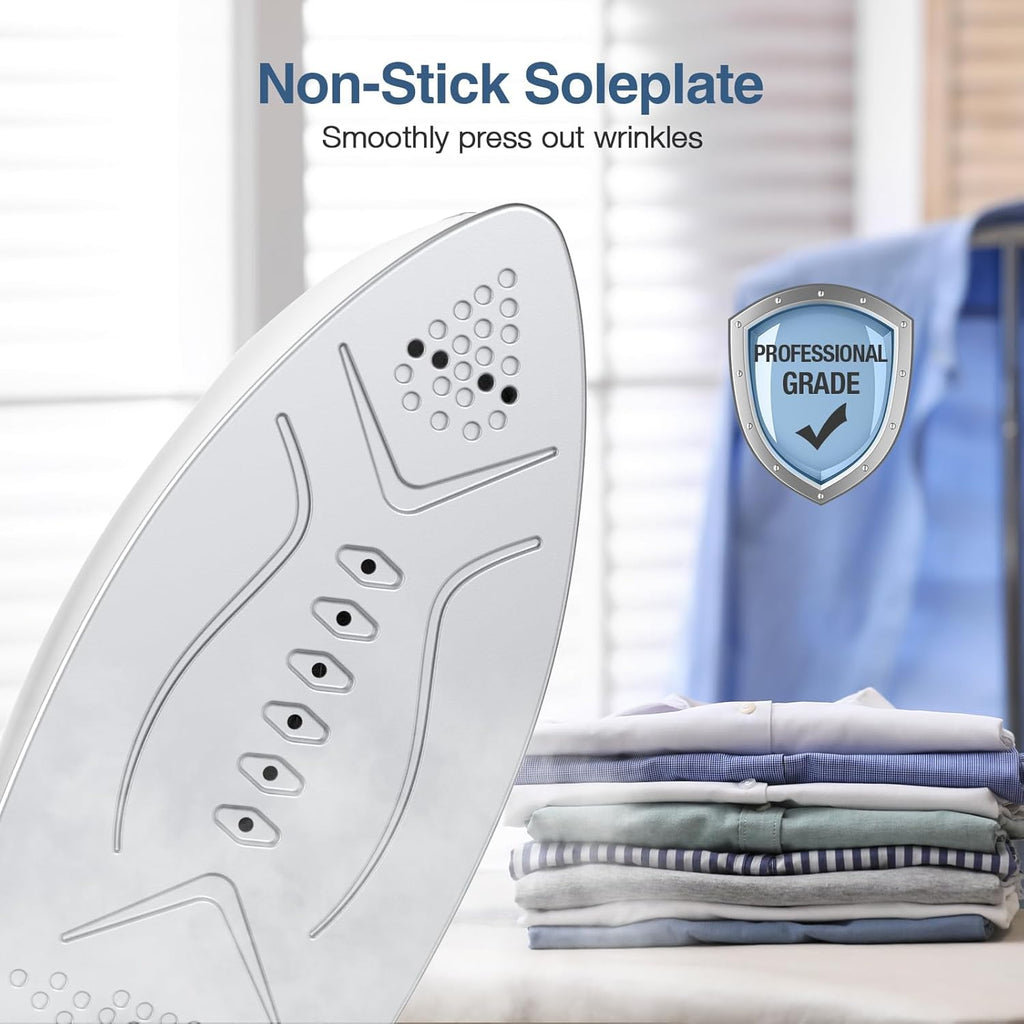 Sundu Mini Travel Iron with Steam,1000W Portable Non-Stick Soleplate Steam Small Iron for Quilting
