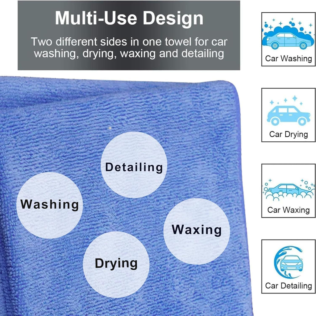 Single Microfiber Cleaning Cloth 40x40 cm - Ultra Absorbent Microfiber Cloth for Home, Kitchen Car