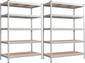 SONGMICS 5-Tier Storage Shelves, Load 2310 lb, Set of 2 Garage Storage, Boltless Assembly