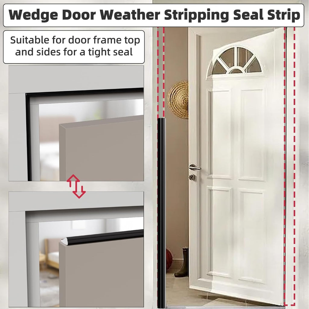 3 Pack*16.4 Ft Weather Stripping Seal Strip for Doors,Soundproofing Window Insulation Draft Stopper