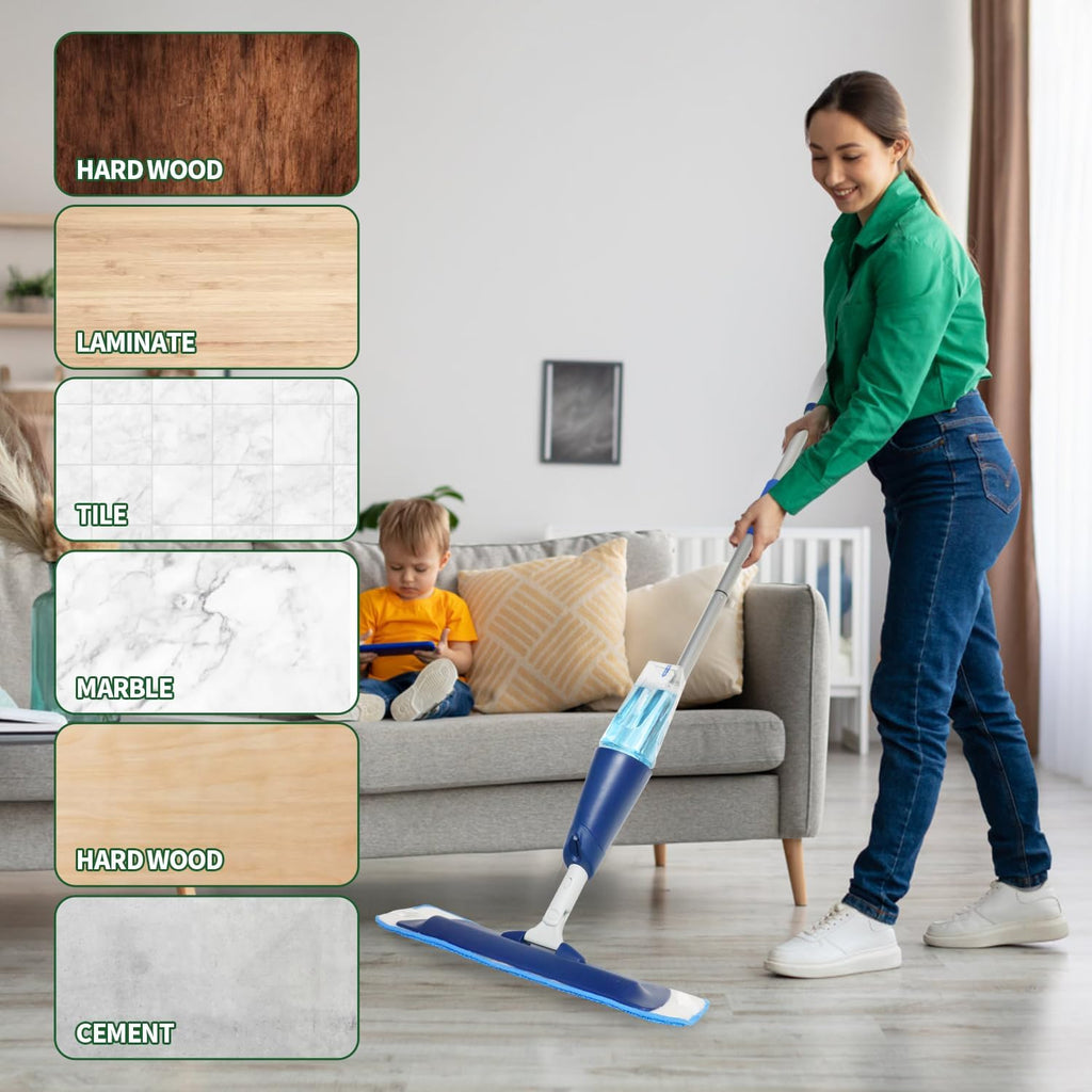 20 Pack Microfiber Cleaning Pads for Bona Mop, Reusable Microfiber Mop Pads for 18 Inch Mop