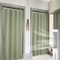 RYB HOME 84 inches Green Curtains for Living Room Lights & Drafts Blocking Window Curtains Room