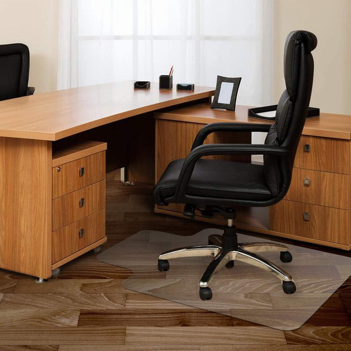 Azadx Office Chair Mat for Hardwood Floor 36 x 48'', Clear Desk Chair Mat for Wood Floor Heavy