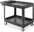 Dryser Utility Cart with Wheels, 46" x 25" Heavy Duty 550 lb. Capacity with Shelves - 2 Tier