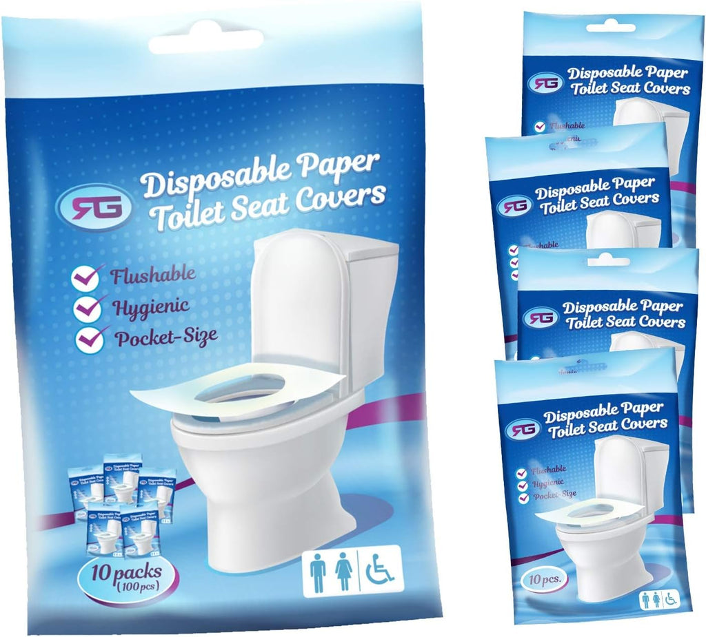 Rockland Guard Toilet Seat Cover - Flushable & Disposable Toilet Seat Cover for Bathroom - Road