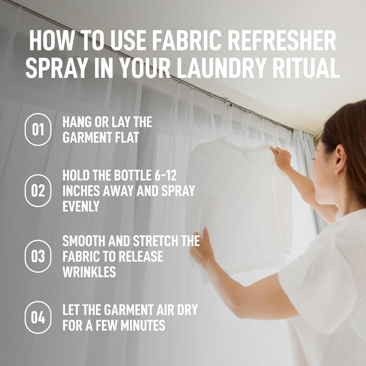 Laundry Sauce Fabric Refresher Spray French Saffron, Odor-Fighting Fabric Refresher, Fragrance and