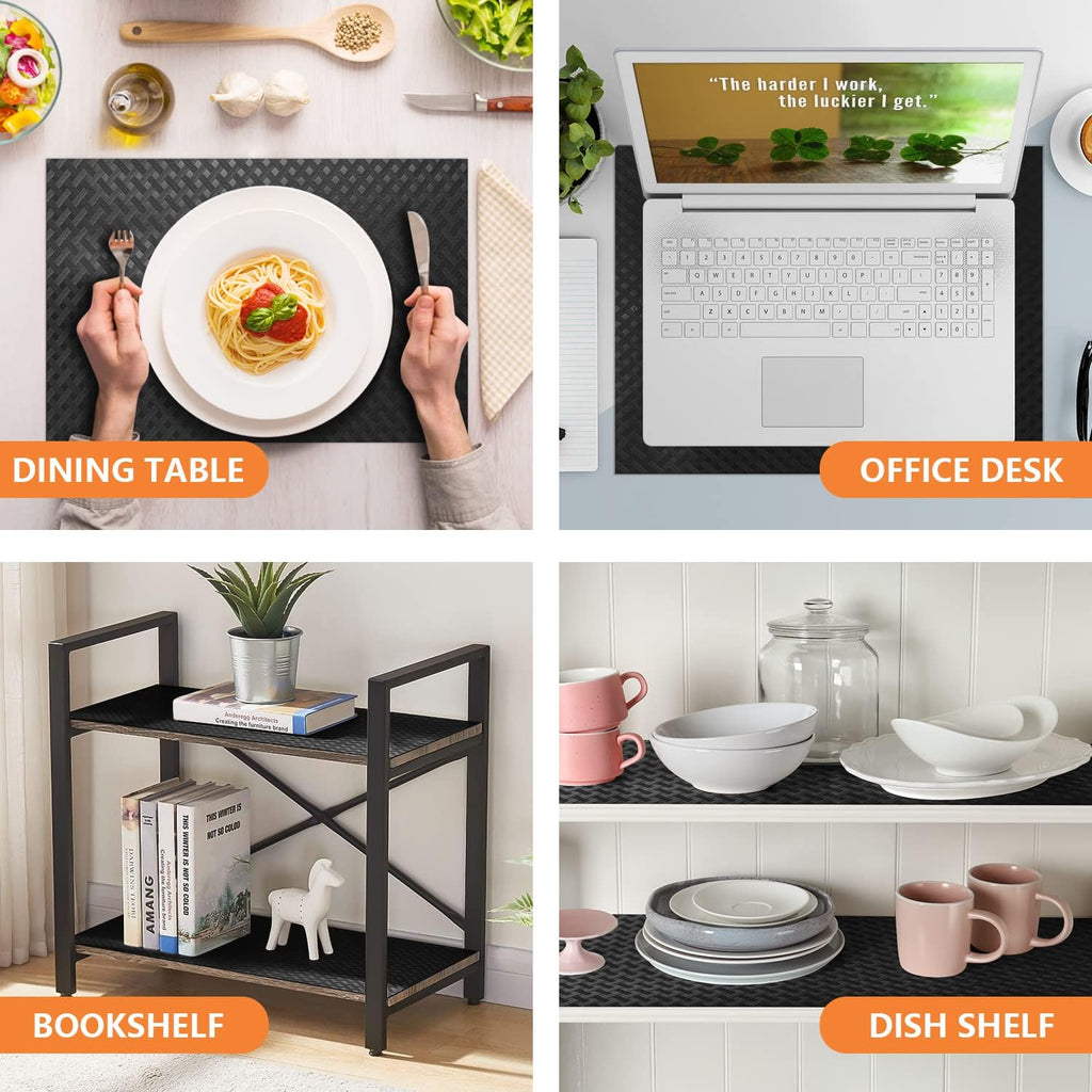 Shelf Liners for Kitchen Cabinets Refrigerator Liners Waterproof Kitchen Cupboard Liner Non-Slip