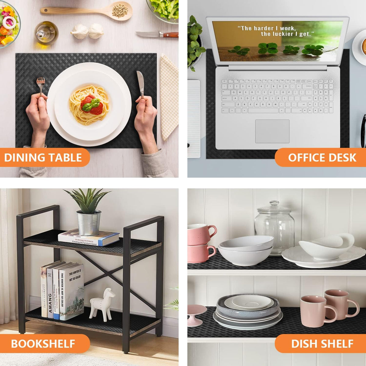 Shelf Liners for Kitchen Cabinets Refrigerator Liners Waterproof Kitchen Cupboard Liner Non-Slip