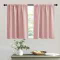 RYB Home Privacy Closet Curtains 36 inch 2 Panels Set, Room Darkening Rod Pocket Drapes Decorative