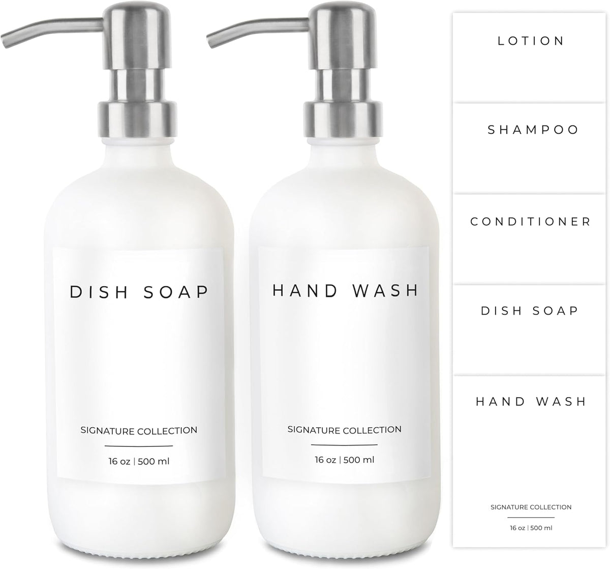 Emerson Essentials Soap Dispenser, Dish Soap for Kitchen - Hand Dispenser Bathroom Set, Kitchen Set