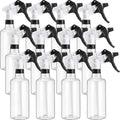 Eccliy 12 Pcs 16 Oz Plastic Spray Bottle, Adjustable Empty Reusable Sprayer for Cleaning, Planting