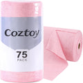 Microfiber Cloth Roll 75 Pack, 180GSM, Tear Away Microfiber Towels 12x12 Inch, Reusable Cleaning