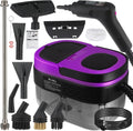 Steam Cleaner, 3-Level Adjustable Handle, 15s Heat-Up, 1.69 Quarts Tank, Portable Steamer for