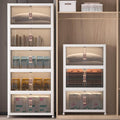 Extra Large Stackable Storage Bins with Lids & Wheels & Door, 896QT-112QT/28GAL*8Pack Foldable
