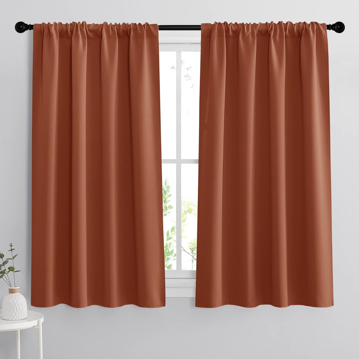 RYB HOME Room Darkening Curtains 54 inches Length, Blackout Window Curtains Drapes Energy Efficient
