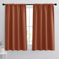 RYB HOME Small Window Curtains for Kitchen, Thermal Insulated Privacy Shades Chic Home Decoration