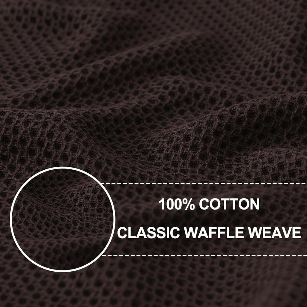 Homaxy 100% Cotton Waffle Weave Kitchen Dish Cloths, Ultra Soft Absorbent Quick Drying Dish Towels