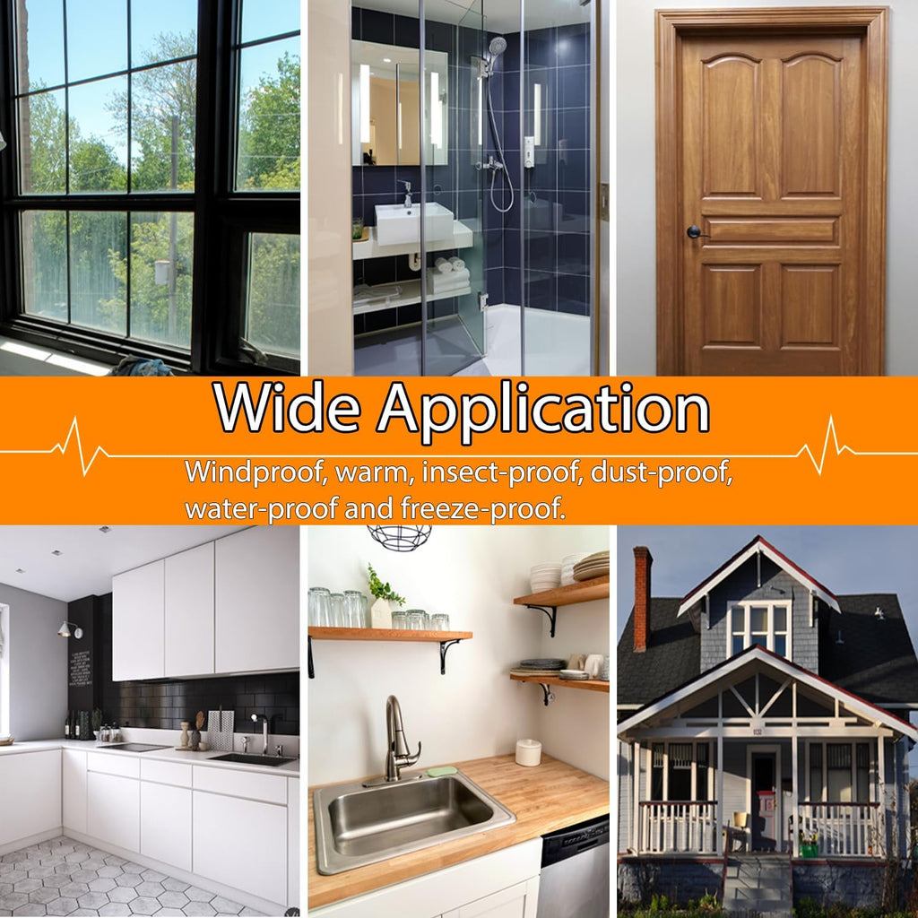 Window Insulation for Winter Weather Sealing Tape 2 Inch x 50 Yards Weather Stripping Residue Free
