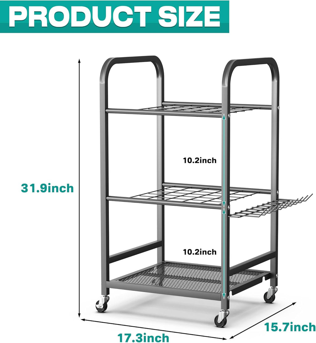 EVERHANGER Garden Tool Organizer and Storage, Yard Tool Stand Garage Tool Organization, Yard Tool