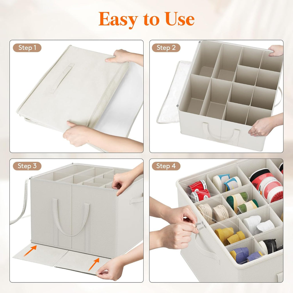 Lifewit Shoe Storage Organizer for Closet Fits 12-16 Pairs, Fabric Large Shoe Box Storage Container