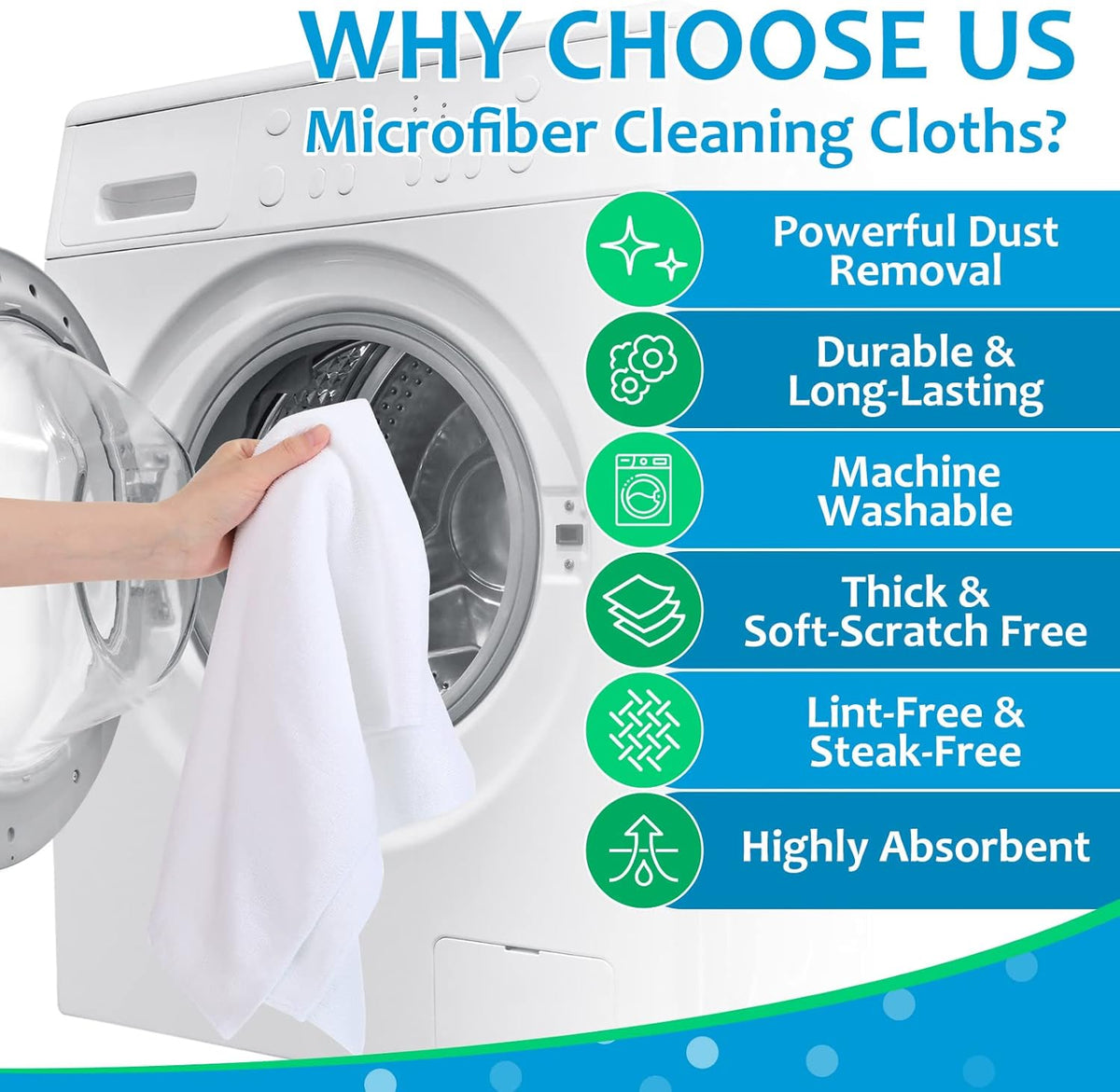 Newwiee 3 Pcs Extra Large Microfiber Cleaning Cloth 30" x 20" Washable Reusable Microfiber Towel