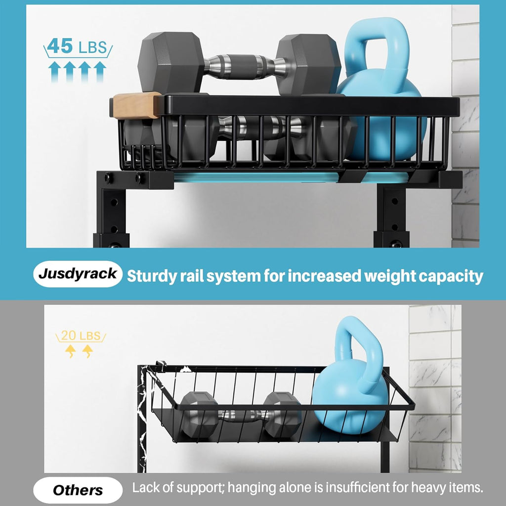 1 Packs 2 Tier Under Sink Organizers, Sliding Pull Out Cabinet Organizer Storage Shelf, Metal