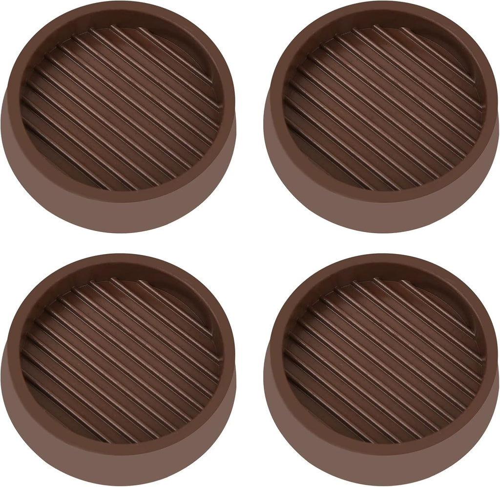 2X2 Round Rubber Caster Cups, Non Slip Furniture Pads, Anti-Slip Gripper, Anti Skid Furniture Feet