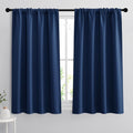RYB HOME Blackout Curtains for Bedroom - Light Block Insulating Privacy Solar Curtain Set for