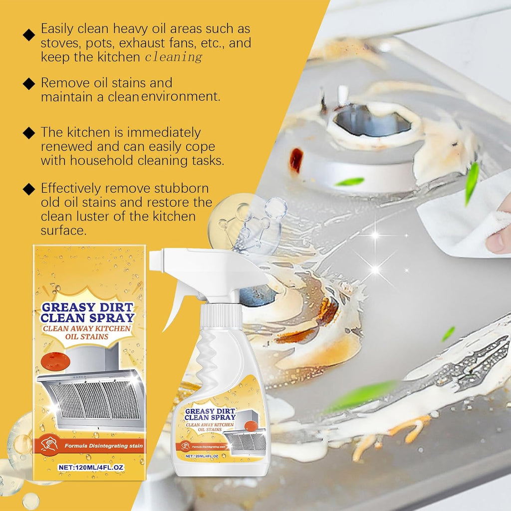 Multifunctional Powerful Kitchen Foam Cleaner, Rotateepic Foam Cleaner, Greasy Dirt Clean Spray