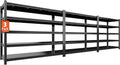 60"W Garage Shelving Heavy Duty Metal Shelving 3000LBS Storage Shelves Adjustable 5 Tier Metal