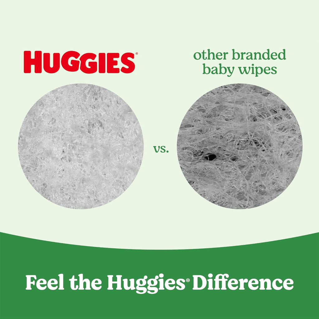 Huggies Natural Care Sensitive Baby Wipes, Unscented, Hypoallergenic, 99% Purified Water, 1 Refill